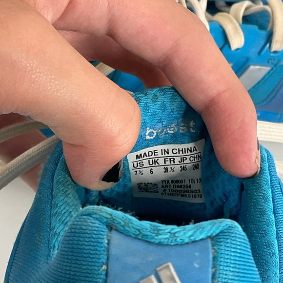 Adidas Blue Techfit Sneakers Size 7.5 - Picture 8 of 8